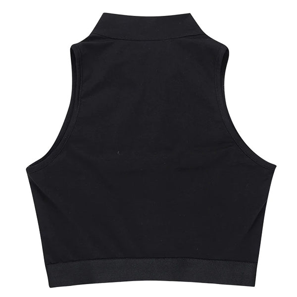 Cyberpunk Buckle Crop Top