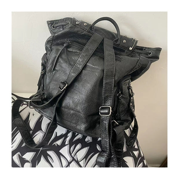 Cross Skeleton Chain Backpack Bag