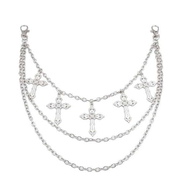Cross-Pendant Waist Chain