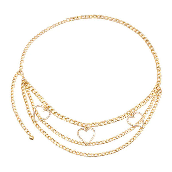Peach Heart Waist Chain