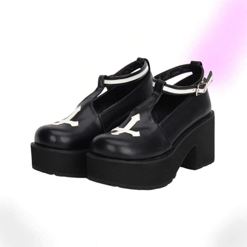 Gothic Cross Punk Lolita Shoes