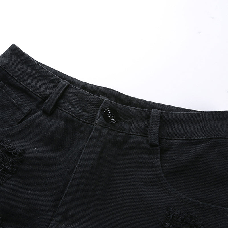 Zillah Gothic Denim Shorts