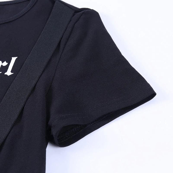 Baby Girl Gothic Crop Top