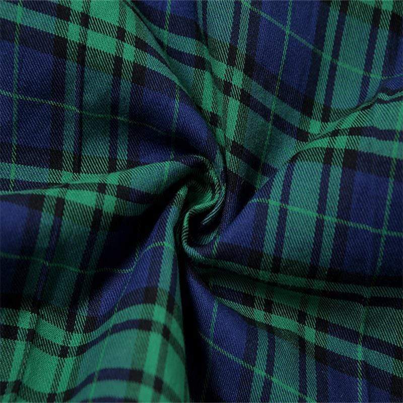 Yendy Plaid Mini Dress