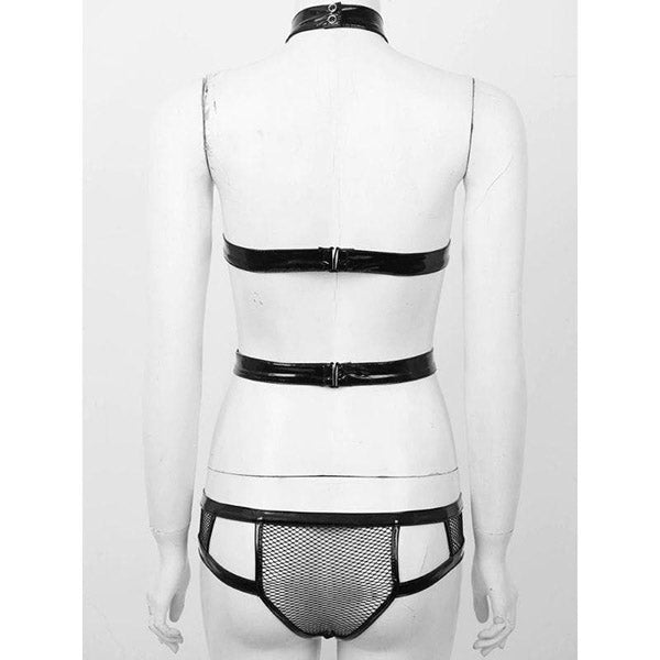 Venus Wet Look Leather Lingerie