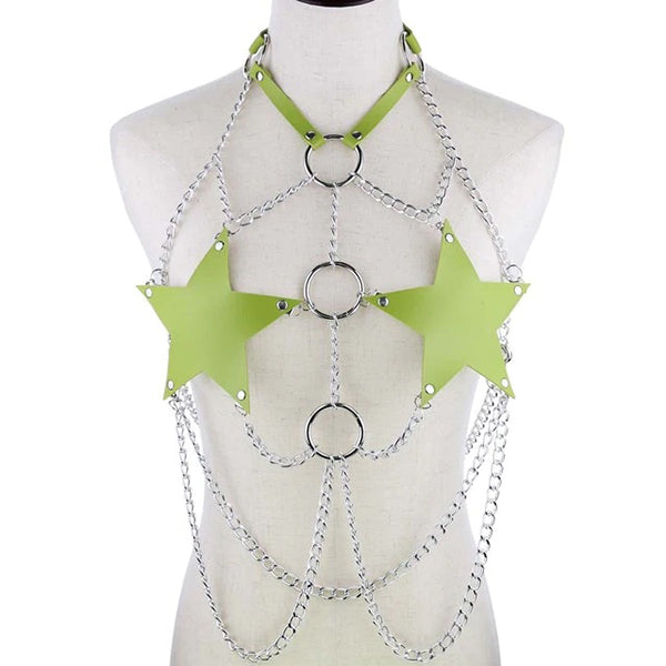 Chained Star Body Harness