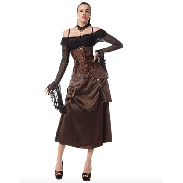 Hellebore Gothic Underbust Corset Steel Bone