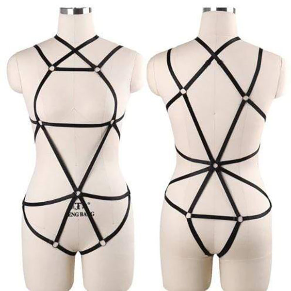 Goth Rave Body Harness Selection