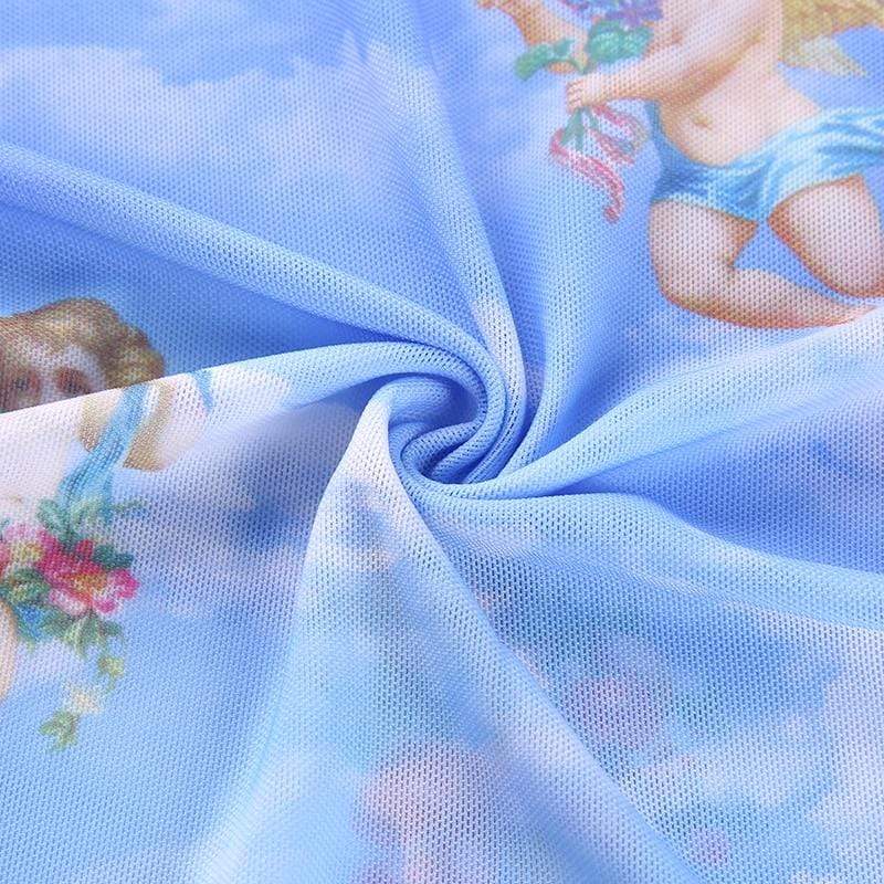 All-seeing Angel Crop Top