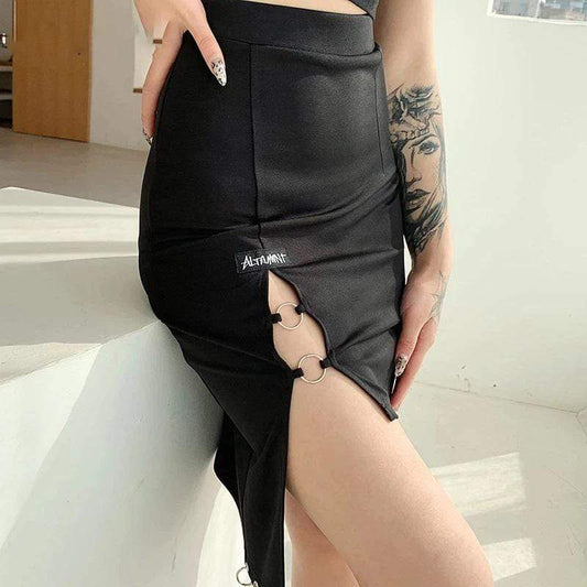Morgana Black Pencil Skirt