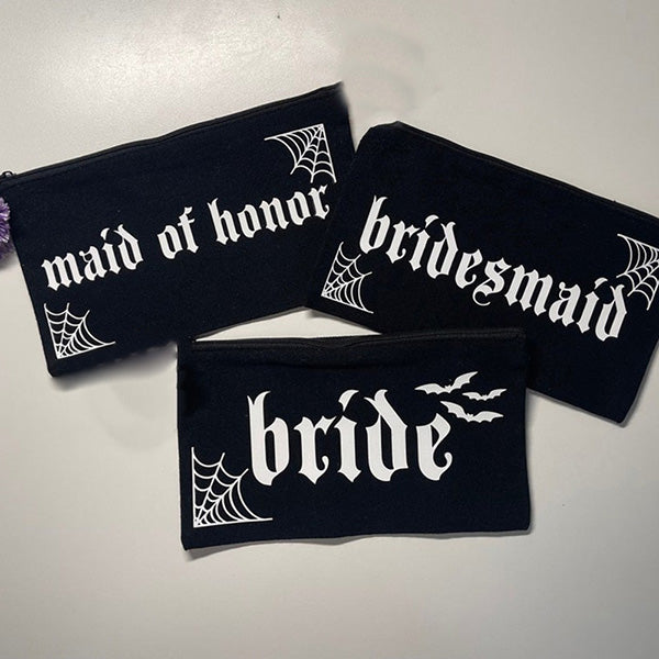 Dark Wedding Makeup Bag