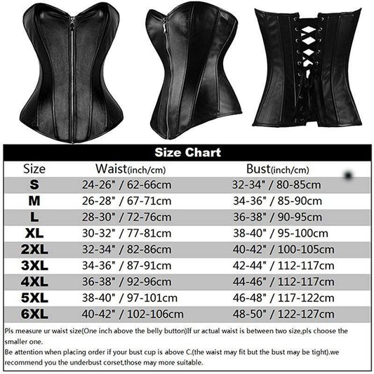 Gothic/Steampunk Steel Boned Waist Trainer Corset 9