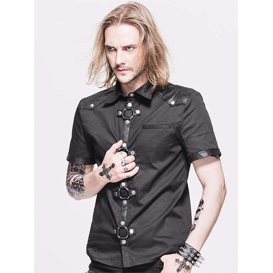 Devil Steampunk Black Shirt