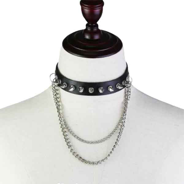 Emo Punk Chained Choker