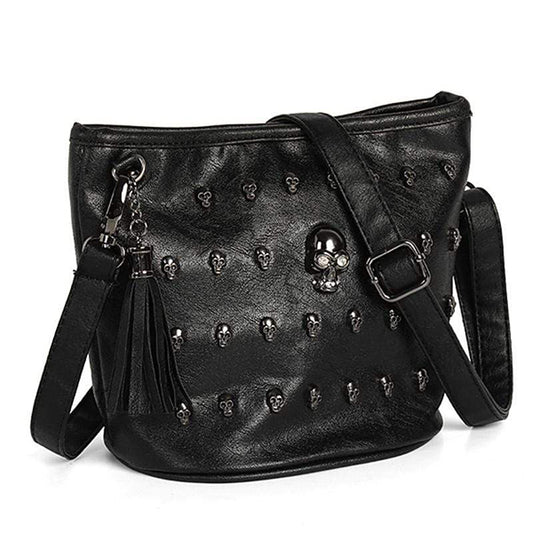 Skull Face Studded Purse