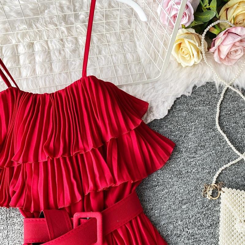 Incarnate Pleated Midi Dress