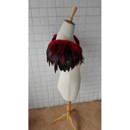 Handmade Feather Shoulder Epaulettes