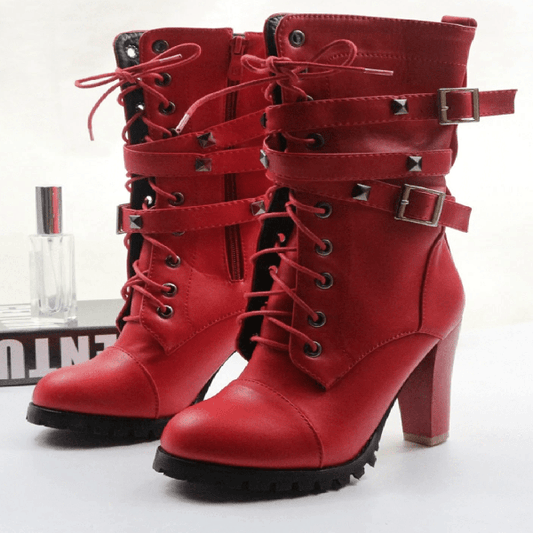 Retaliation Platform Buckle Boots