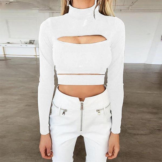 Autumn Cleavage Crop Top