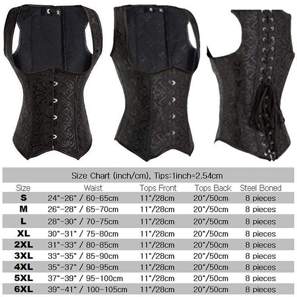 Gothic/Steampunk Steel Boned Waist Trainer Corset 8
