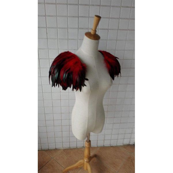 Handmade Feather Shoulder Epaulettes