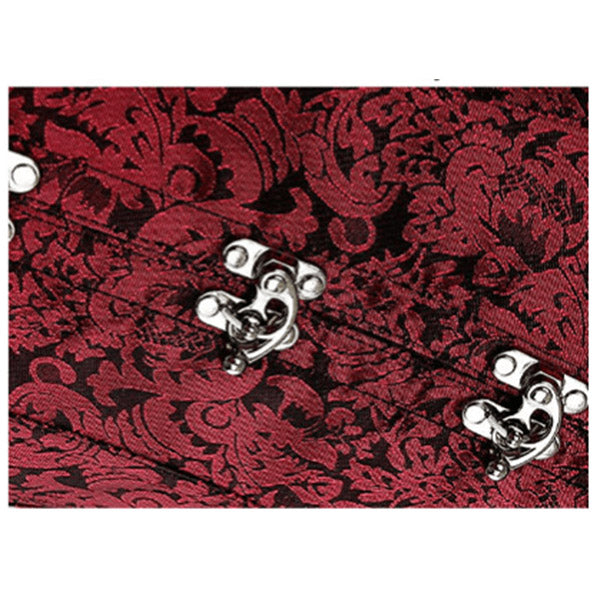 Red Brocade Sexy Corset
