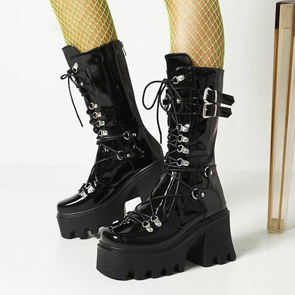 Get High Chunky Platform Boots