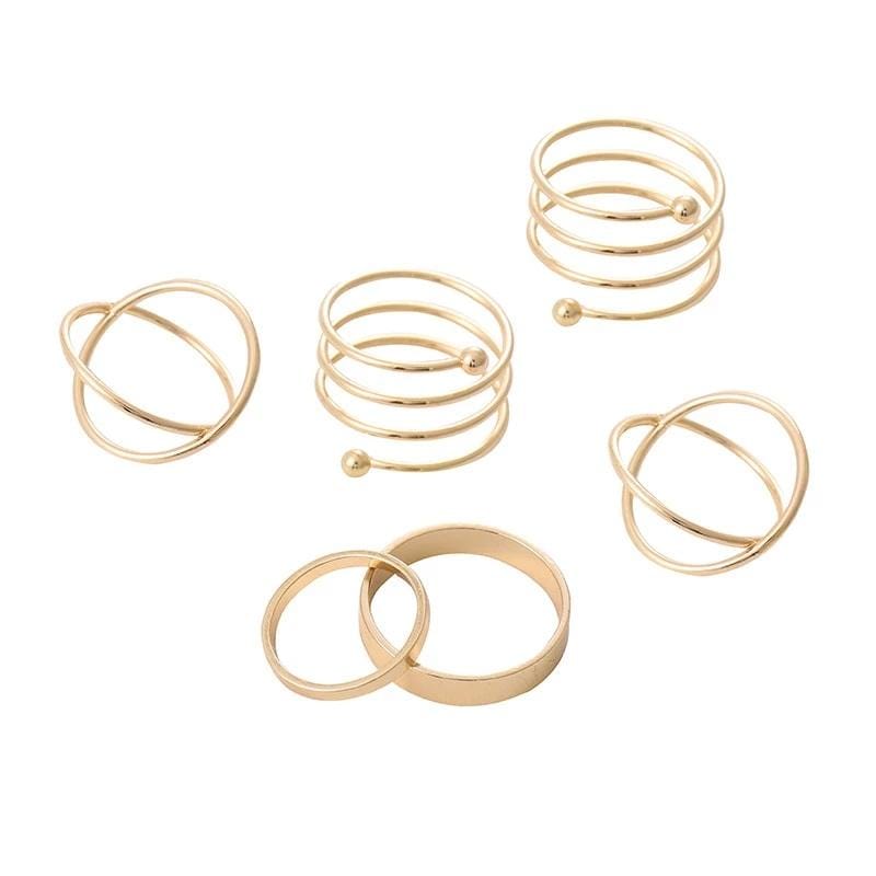 Mystique Geometric Ring Set