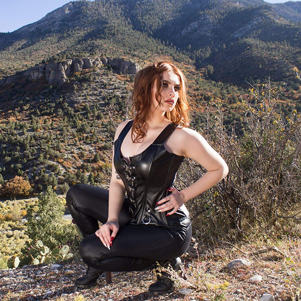 Gothic/Steampunk Steel Boned Waist Trainer Corset 1