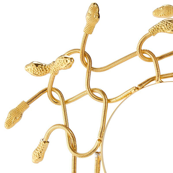 Medusa Golden Snake Headband