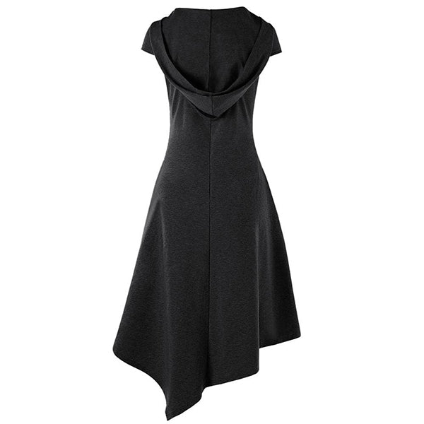 Asymmetrical Sleeveless Hoodie