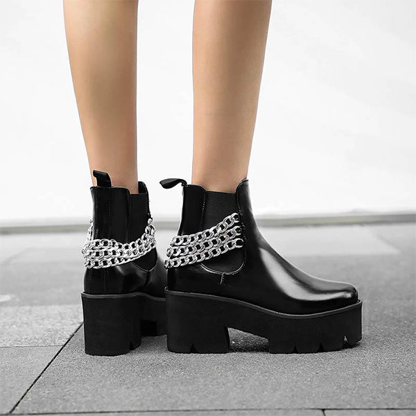 Exclusive Gothic Punk Chain Boots