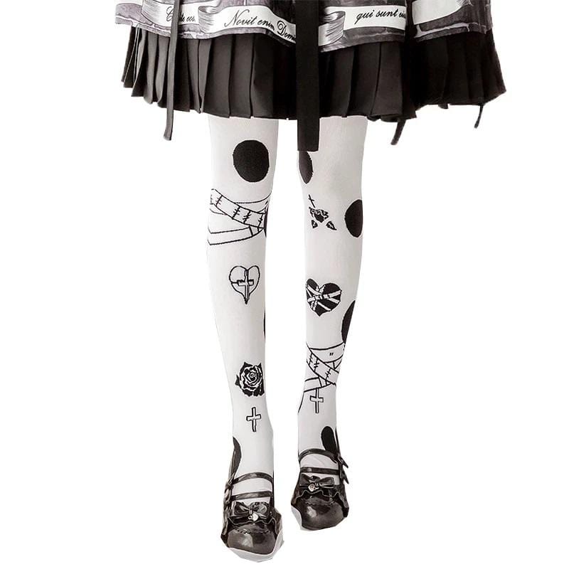Brokenhearted Lolita White Socks