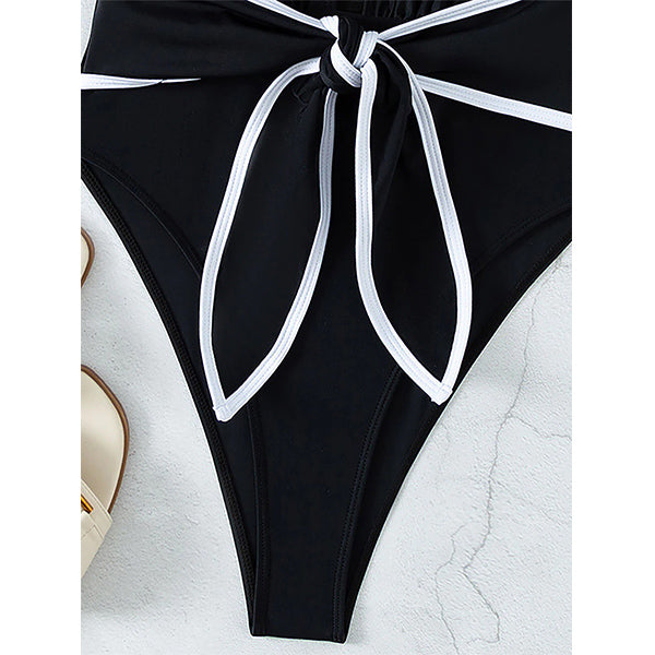 Deep Illusions Bowknot Swimsuit