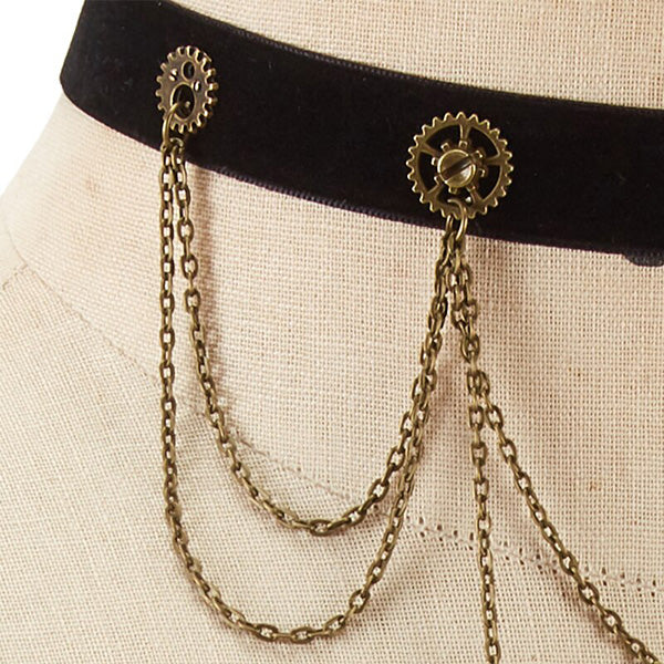 Steampunk Metal Gear Choker
