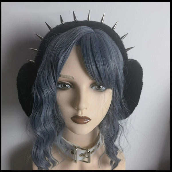 Fuzzy Spiked Earmuffs