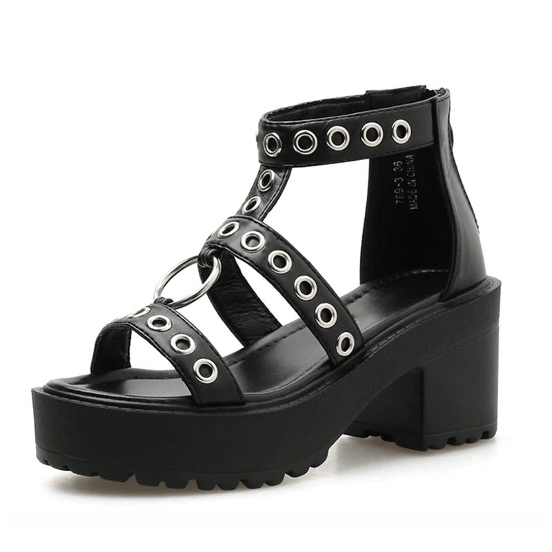 Gothic Rivet Sandals
