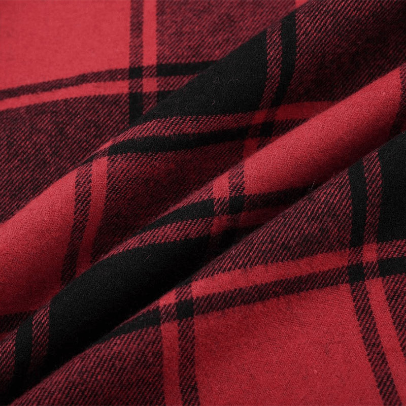 High Waist Plaid Asymmetric Mini Dress