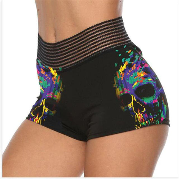 Reeva High Waist Gothic Shorts