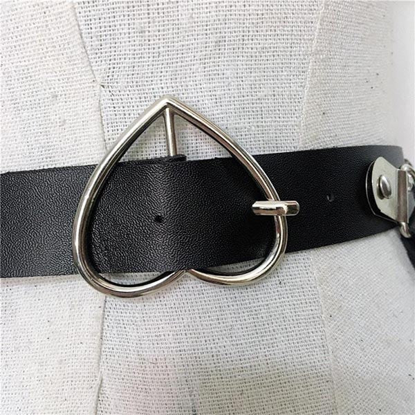 Night Rave Leather Harness Belt