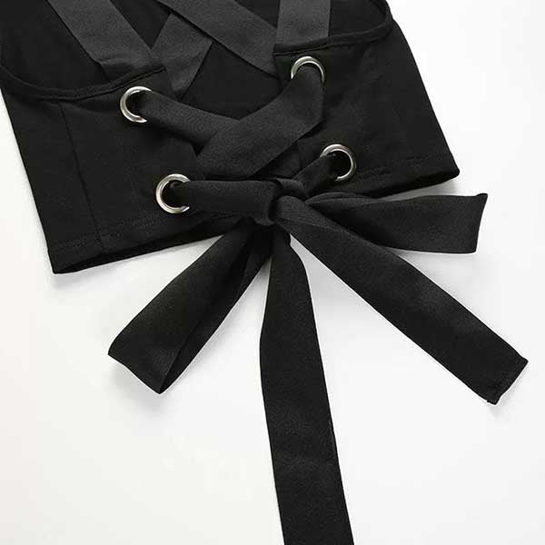 Mina Open Back Crop Top