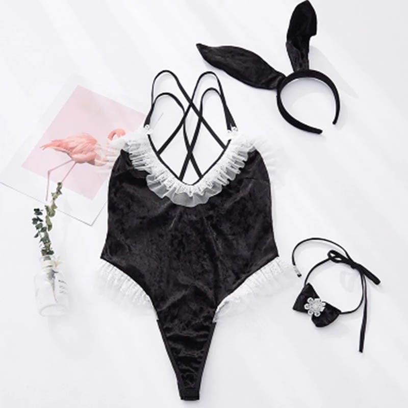 Spoiled Bun Velvet Bodysuit