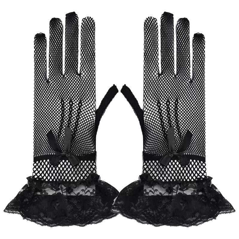 Mesh Gothic Sweet Gloves