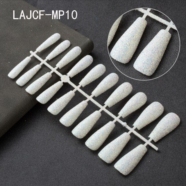 Glitter Coffin Nails