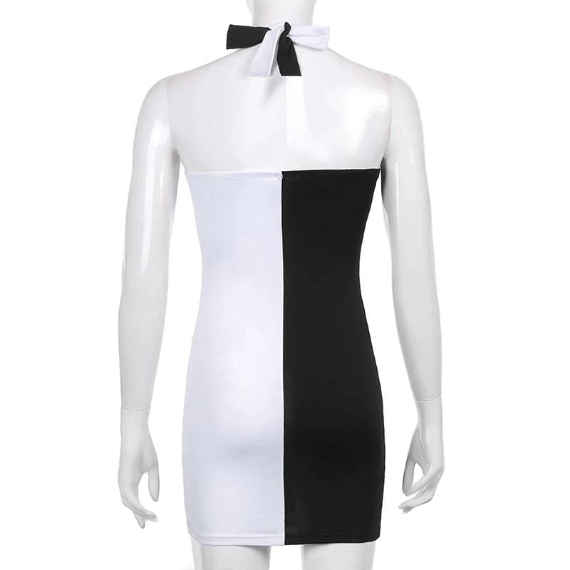 Black & White Bodycon Dress