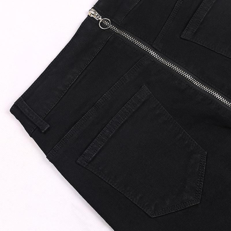 Back Zip Gothic Pants