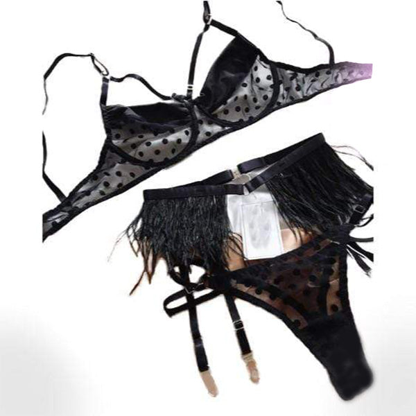 Dark Morphine Bondage Lingerie Set