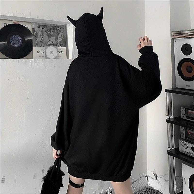 Fuzzy Devil Hoodie