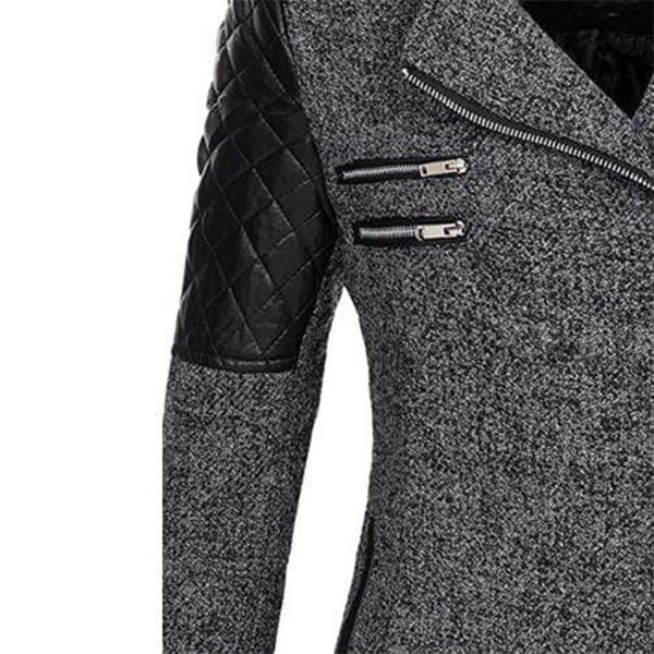 Darkness Zipper Slim Coat