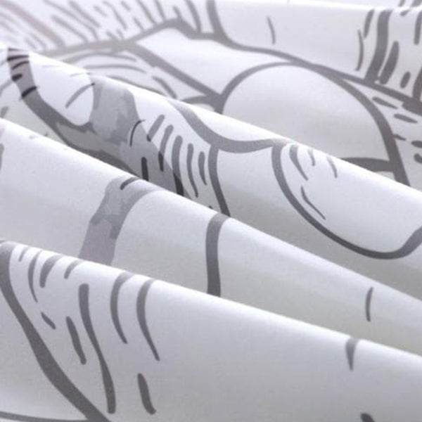 Flowers skull Duvet Bed Cover